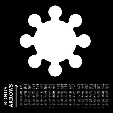 Bonus ile vites düz vektör simgesi