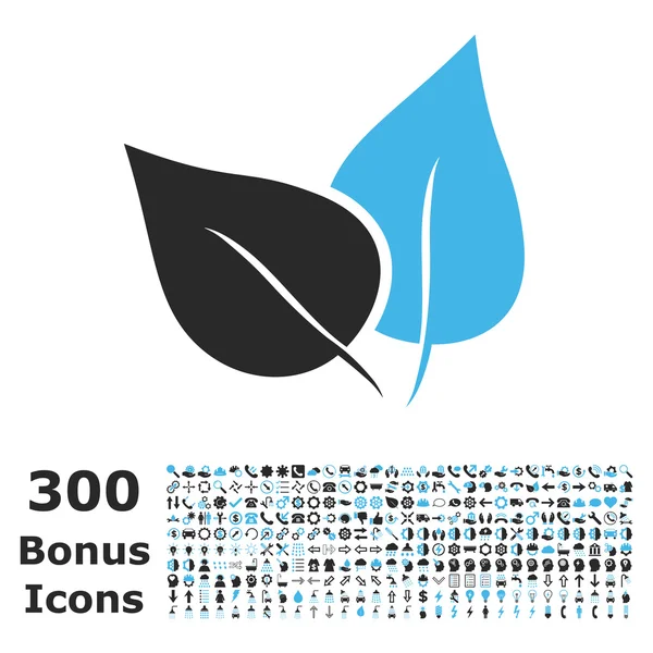 Flora planta plana Vector icono con bono — Vector de stock