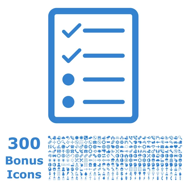 Página da lista de verificação Ícone de vetor plano com bônus —  Vetores de Stock