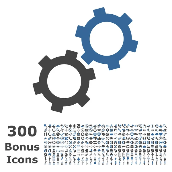 Zařízení bytu vektorové ikony s bonusem — Stockový vektor