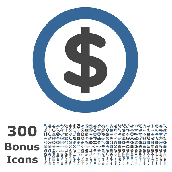 Financiën platte Vector Icon met Bonus — Stockvector