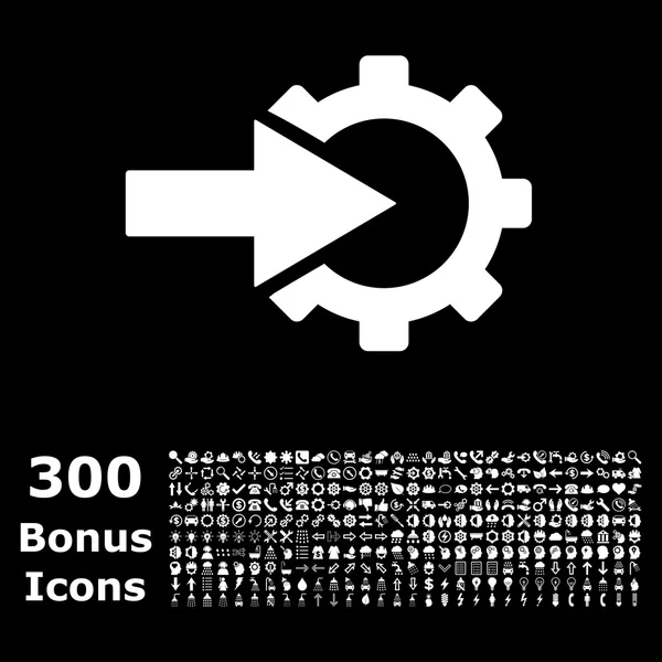 Kogge integratie platte Vector Icon met Bonus — Stockvector