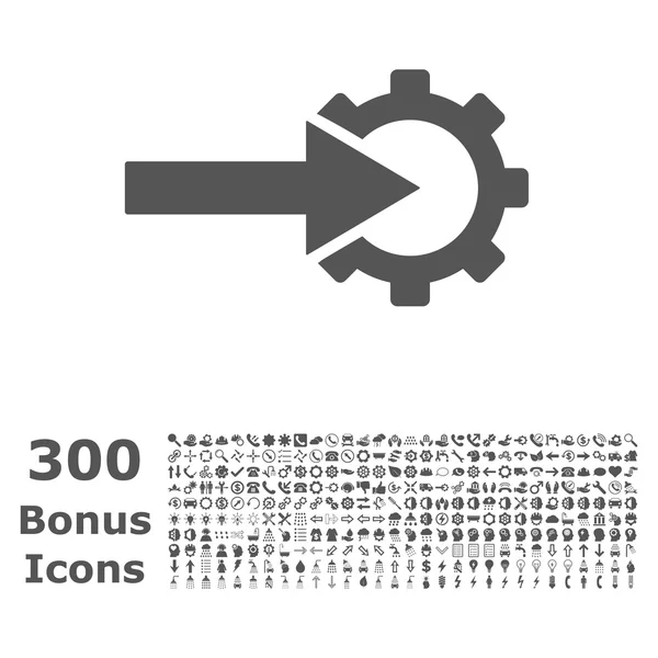 Kogge integratie platte Vector Icon met Bonus — Stockvector