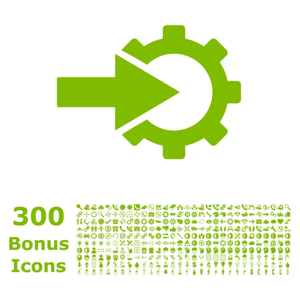 Kogge integratie platte Vector Icon met Bonus — Stockvector