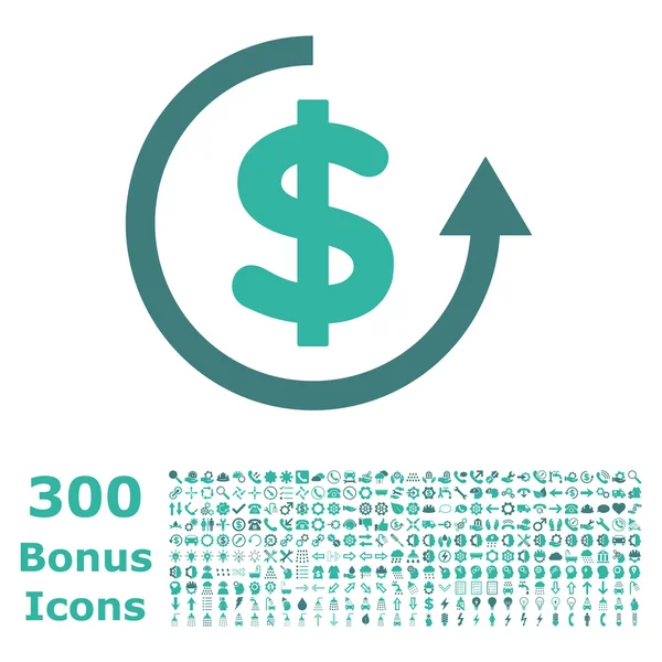 Náhrada ploché vektorové ikony s bonusem — Stockový vektor