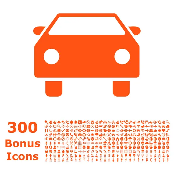 Auto platte Vector Icon met Bonus — Stockvector