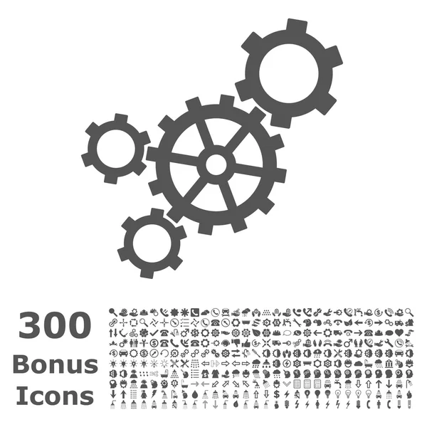 Mechanism Flat Vector Icon with Bonus — Stock Vector