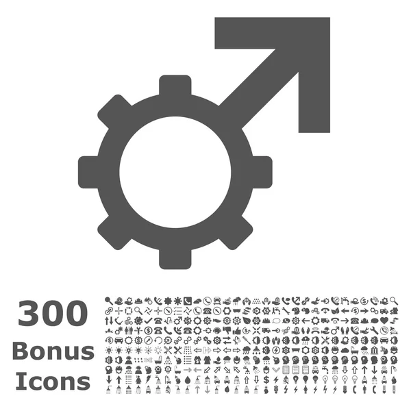 Technológiai Potence lapos Vector Icon bónusz — Stock Vector