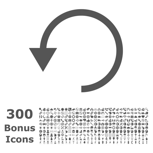 Вращение иконки с плоским вектором CCw с бонусом — стоковый вектор