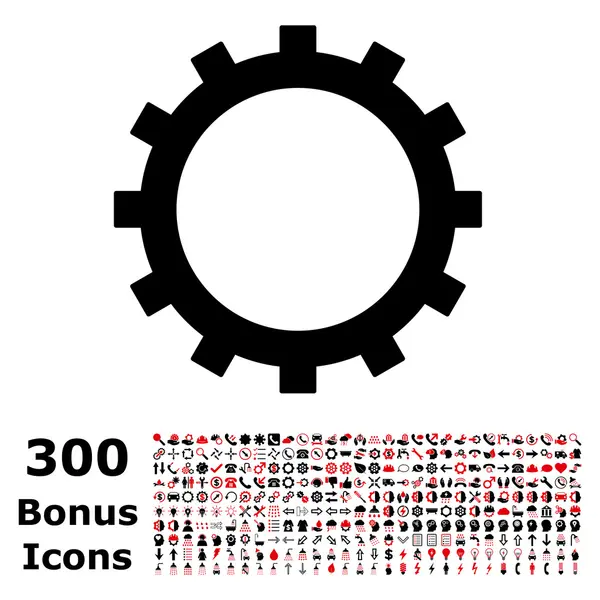 Icono de vector plano de engranaje con bonificación — Archivo Imágenes Vectoriales