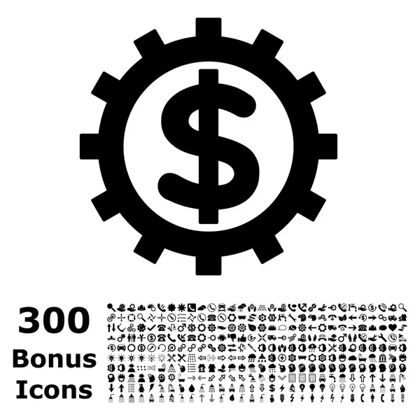 Industria financiera plana Vector icono con bonificación — Archivo Imágenes Vectoriales