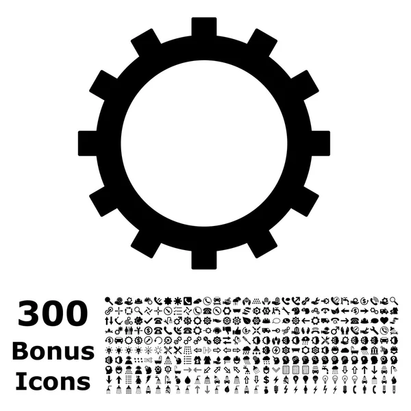 Icono de vector plano de engranaje con bonificación — Archivo Imágenes Vectoriales