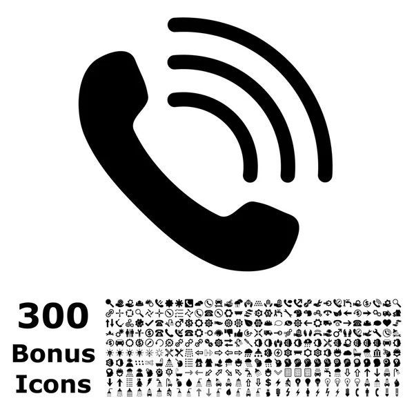 Telefonhívás lapos Vector Icon bónusz — Stock Vector