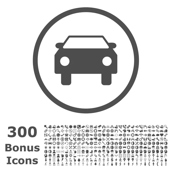 Bil rundade vektor ikonen med Bonus — Stock vektor