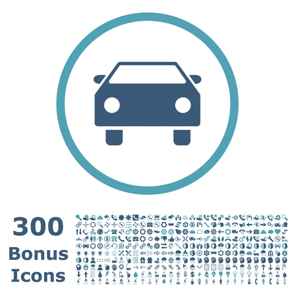 Auto afgeronde Vector Icon met Bonus — Stockvector