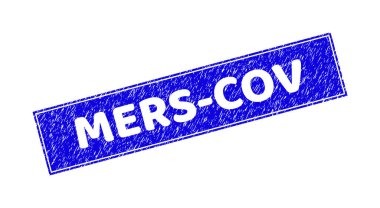 Grunge MERS-COV desenli Dikdörtgen Filigran