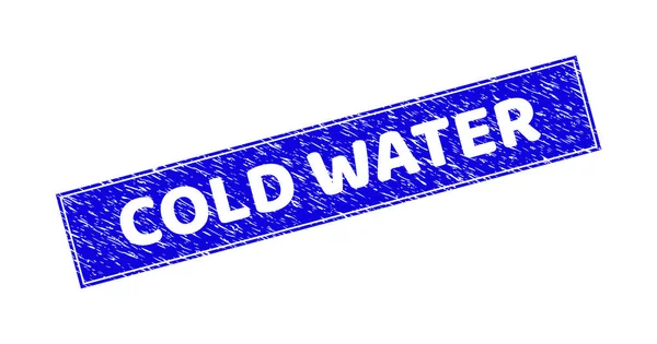 Grunge agua fría textura rectángulo marca de agua — Vector de stock