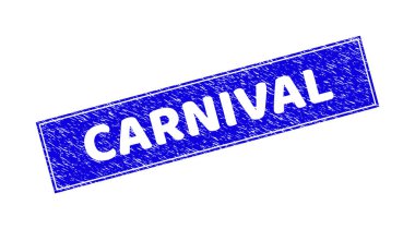 Grunge CARNIVAL Dokulu Dikdörtgen Filigranı