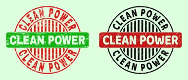 Temiz Güç Yuvarlak Renkli Filigranlar - Kirli Yüzey