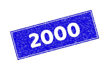 Grunge 2000 Dokulu Dikdörtgen Filigran