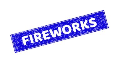 Grunge Havai fişek desenli dikdörtgen filigran