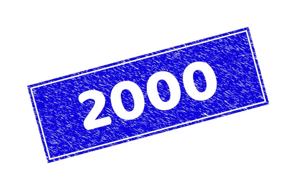 Grunge 2000 Dokulu Dikdörtgen Filigran