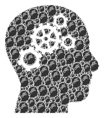 Ögelerin Beyin Dişlileri Fraktal Kolajı