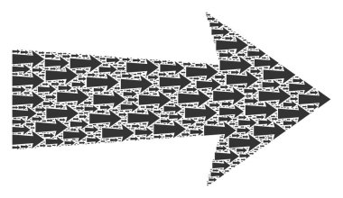 Kendi Simgelerinin Arrow Sağ Özyinelemeli Kompozisyonu