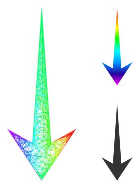 Spektrum Doğrusal Gradyan Oku Aşağı Simge