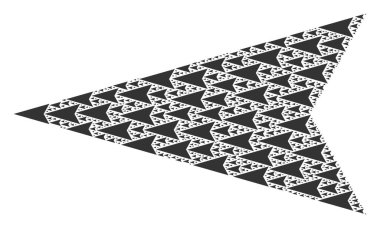 Arrowhead Kendi Ögelerinin Özyinelemeli Mozaiği