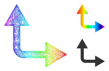 Gökkuşağı Yumurtadan Çıkan Gradyan Çatallanma Oku Sağdaki Simge