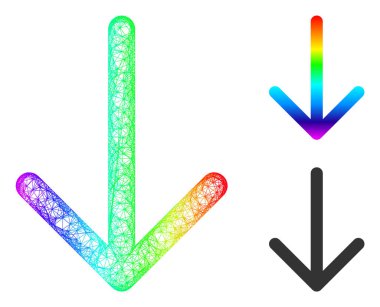 Spektral Ağ Gradyan Ok Aşağı Simgesi