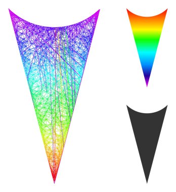 Spektrum Yumurtadan Çıkan Gradyan Ok Başlığı Aşağı Simgesi