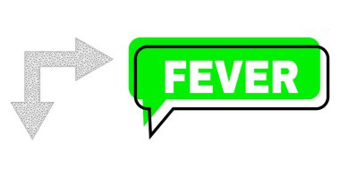 Değiştirilmiş Ateş Yeşil İleti Balonu ve Ağ Çatallandırma Oku