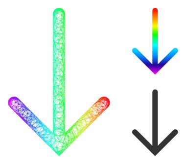 Spektrum Ağ Gradyan Oku Aşağı Simge