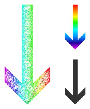 Spektrum Net Ağ Gradyan Ok Aşağı Simgesi