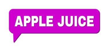 Konuşma APPLE JUICE Renkli Kabarcık İletisi