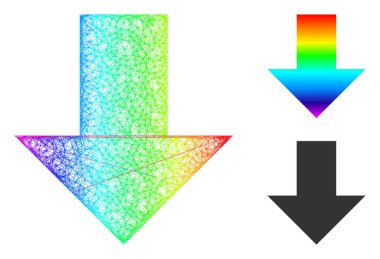 Spektrum Net Ağ Gradyan Ok Aşağı Simgesi