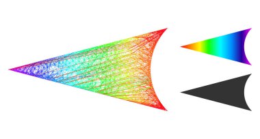 Spektrum Net Ağ Gradyan Ok Başlığı Sol Simgesi