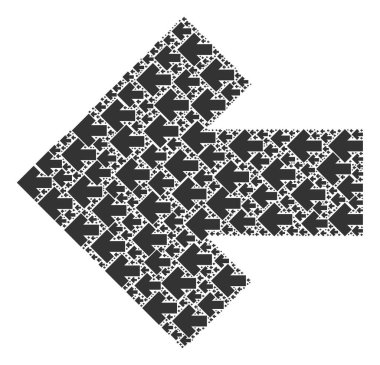 Kendi Simgelerinin Arrow Sol Özyinelemeli Kompozisyonu