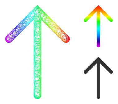 Spektrum Ağ Grafik Okçuluğu Simgesi Yukarı