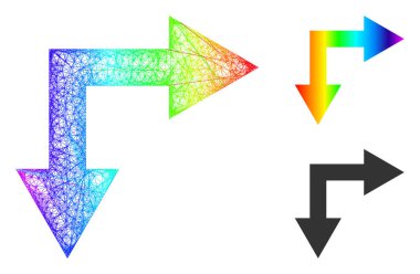 Spektral Net Ağ Gradyan Çatallanma Oku Simge Altında
