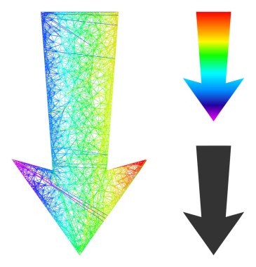 Spektrum Yumurtadan Çıkan Gradyan Ok Aşağı Simgesi