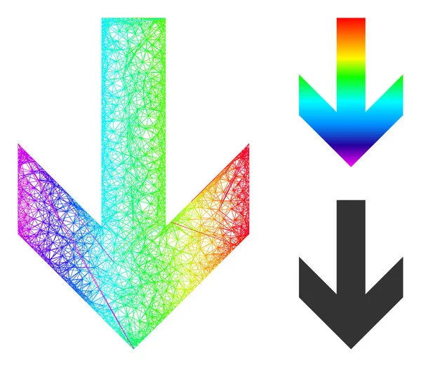 Spektrum Doğrusal Gradyan Oku Aşağı Simge