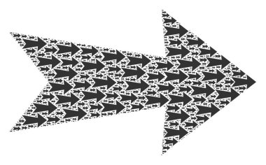 Ögelerin Sağ Fraktal Oku Mozaiği