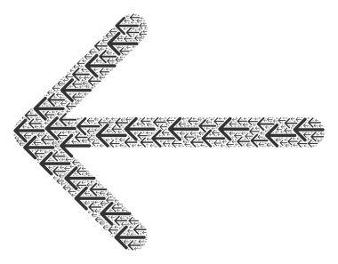 Ögelerin Arrow Sol Özyineleme Bileşimi