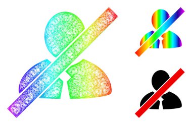 Gökkuşağı Ağı Gradyan Kara Liste Katip Simgesi