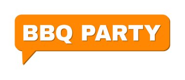 Konuşma BBQ Parti Renkli Bulut İletisi