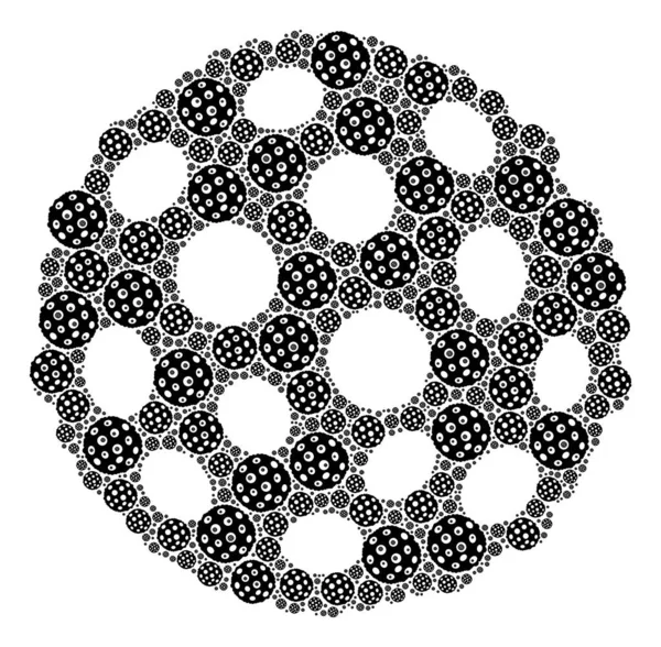 Μωσαϊκό Bacterium Spore Recursion of itself items — Διανυσματικό Αρχείο