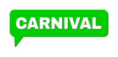 Konuşma CARNIVAL Renkli Kabarcık Çerçevesi